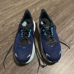 Hoka Men's Navy and Teal Athletic Shoes